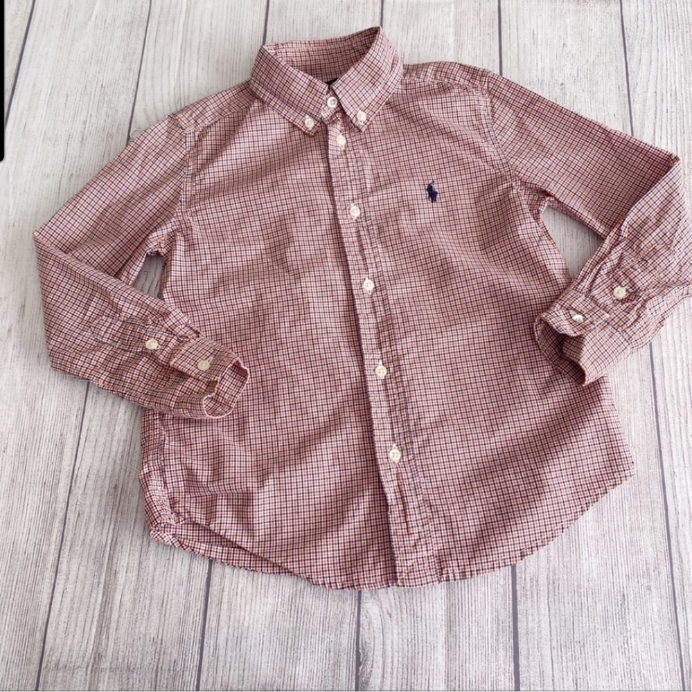 Ralph Lauren Orange/blue button down